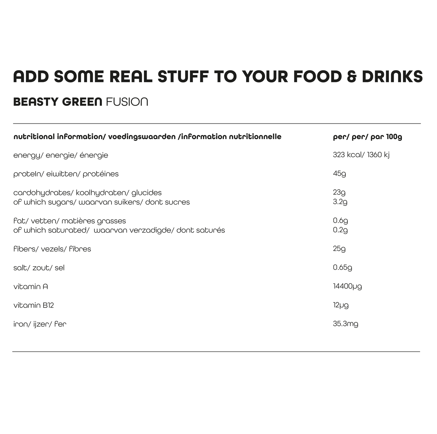 BEASTY GREEN fusion || superfood powder mix